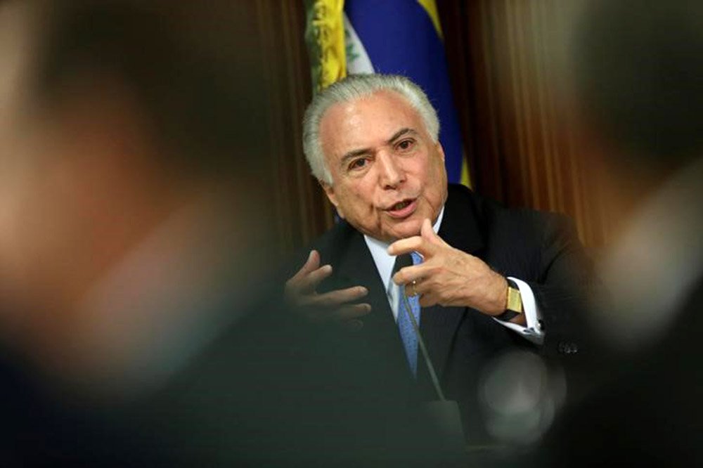 Presidente Michel Temer durante reunião com governadores e ministros no Palácio do Planalto em Brasília 01/03/2018 REUTERS/Ueslei Marcelino