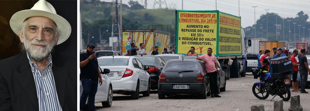 A respeito da greve dos caminhoneiros que já dura quatro dias, o jornalista Alex Solnik denuncia que o preço da gasolina e diesel no Brasil é um verdadeiro escândalo; "É a segunda gasolina do mundo, só perde para Noruega. A gasolina na Venezuela custa menos de um centavo de dólar", compara; Assista a íntegra do programa Boa Noite 247 
