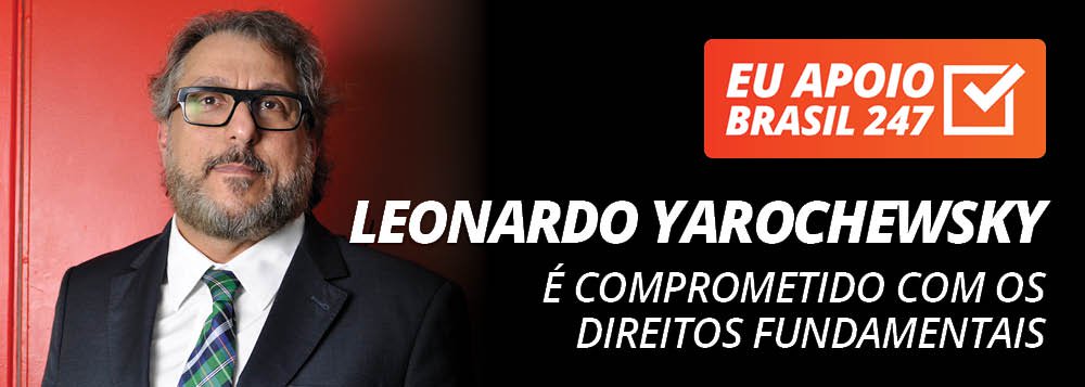 O advogado criminalista e professor Leonardo Yarochewsky apoia a campanha de assinaturas solidárias do Brasil 247. "Porque é um site comprometido com os direitos fundamentais, com as garantias constitucionais e com a igualdade social", defende, em seu vídeo de apoio; assista