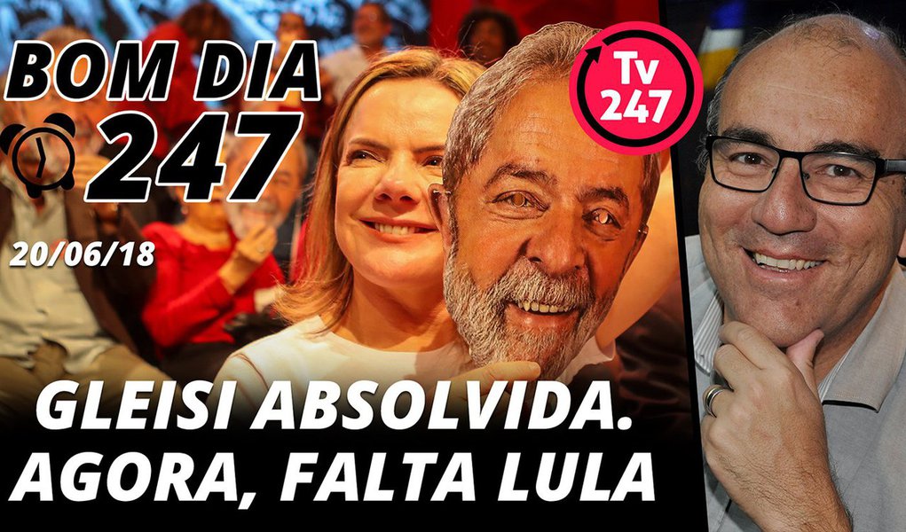 A senadora Gleisi ganhou de 5 a 0, mas o Supremo ainda tem uma dívida com o País: restabelecer de vez a democracia, inocentando Lula. Confira o 'Bom dia 247'