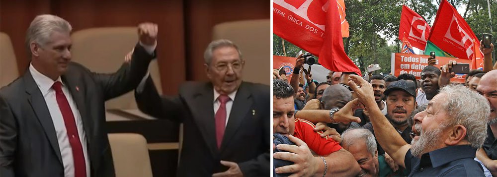 Em seu discurso de despedida da presidência de Cuba, Raúl Castro criticou a prisão do ex-presidente seu amigo pessoal; "Hoje [Lula está] submetido à prisão política para impedir que ele participe das próximas eleições presidenciais, já que segundo diferentes pesquisas, se houvesse eleições hoje, ninguém poderia ganhar de Lula"
