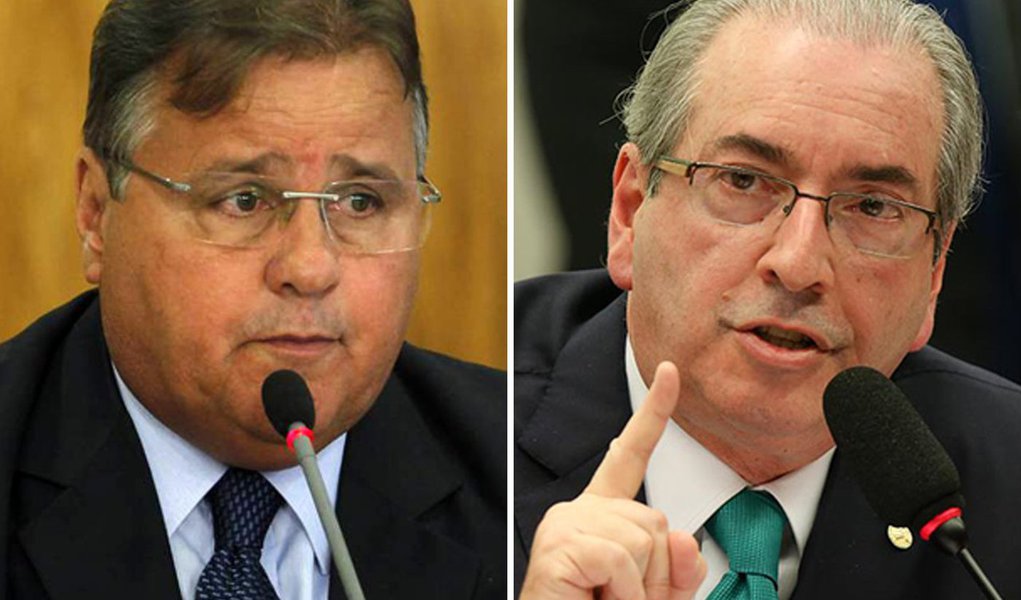 Em-ministro Geddel Vieira Lima (MDB-BA) e ex-presidente da Câmara dos Deputados Eduardo Cunha (MDB-RJ)