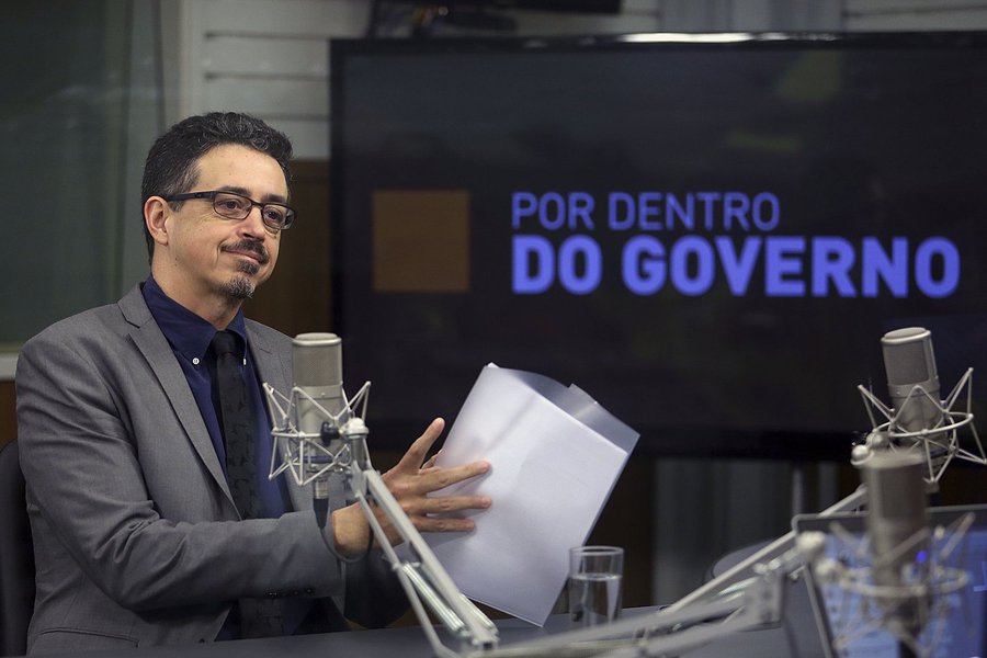 19/12/2017- Brasília - O programa Por Dentro do Governo, da TV NBR, entrevista o ministro da cultura, Sérgio Sá Leitão Foto: José Cruz/Agência Brasil