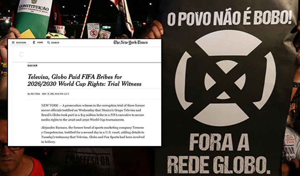 Globo e a corrupção no futebol: Será difícil jogar pra debaixo do tapete