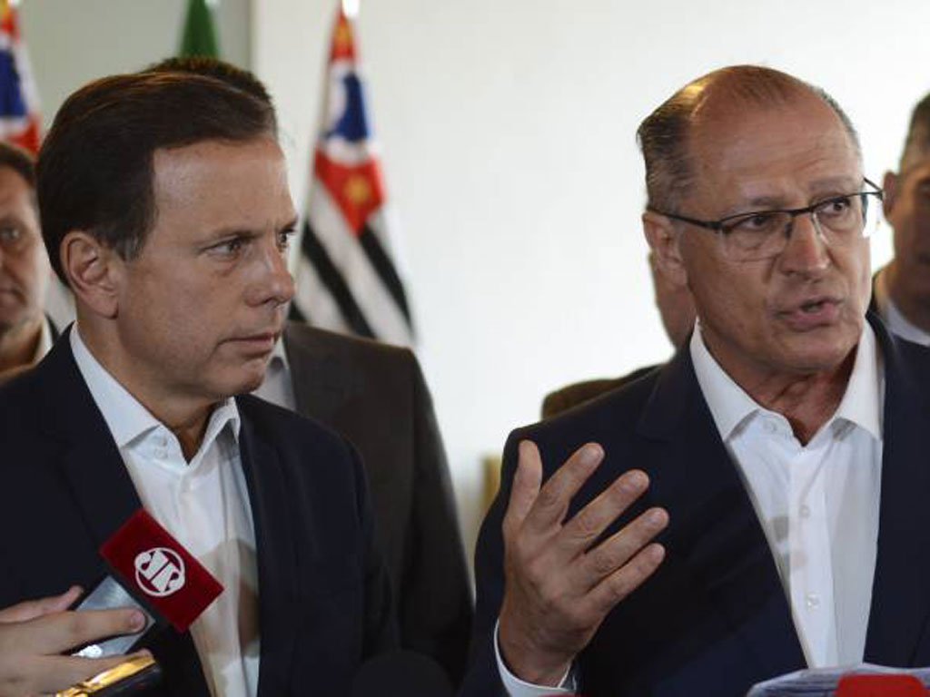Prefeito de São Paulo, João Doria (PSDB), e governador de São Paulo, Geraldo Alckmin (PSDB)