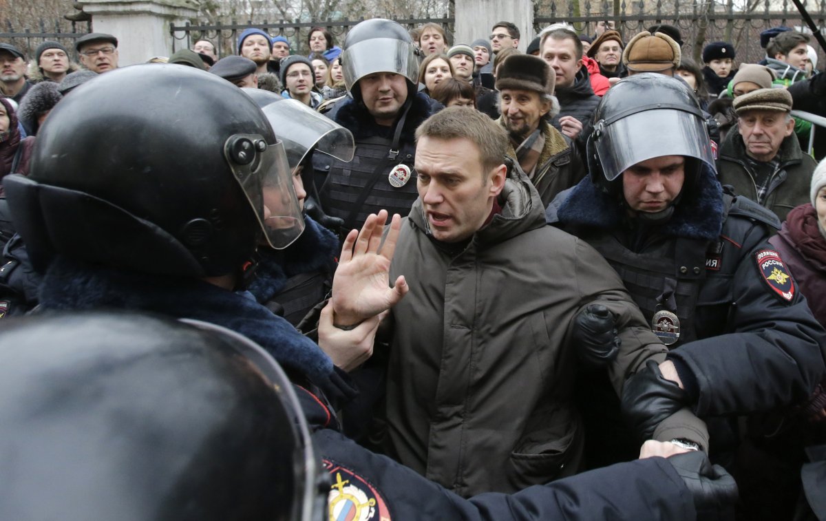 Líder opositor russo Alexei Navalny é preso durante protesto em Moscou