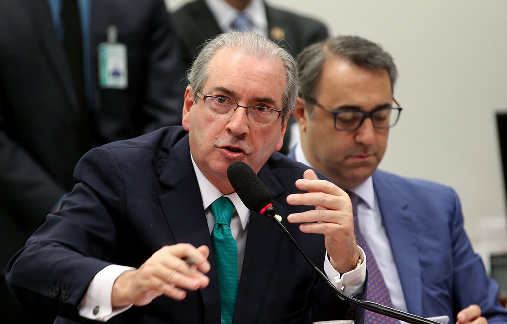 Brasília - Eduardo Cunha faz sua defesa no Conselho de Ética da Câmara (Wilson Dias/Agência Brasil)