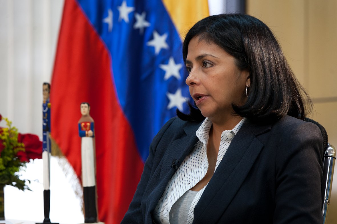 Chanceler venezuelana Delcy Rodríguez