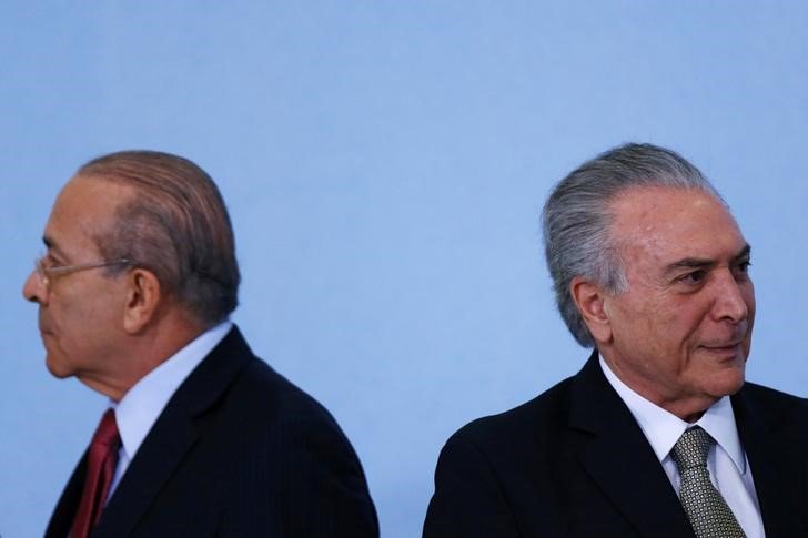 Ministro da Casa Civil, Eliseu Padilha, e o presidente Michel Temer 25/08/2016 REUTERS/Ueslei Marcelino