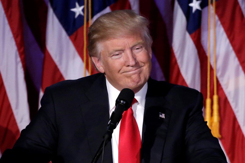 Presidente eleito dos EUA, Donald Trump, em evento eleitoral em Nova York, Estados Unidos 09/11/2016 REUTERS/Mike Segar