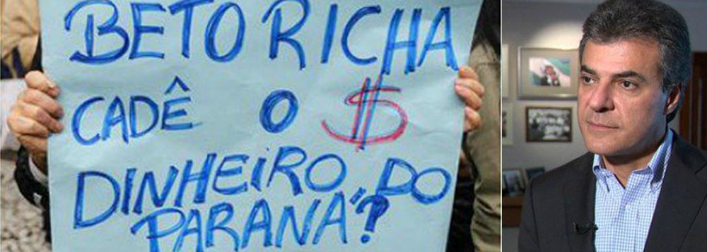 O governo Beto Richa (PSDB) errou nas previsões que fizera para 2016, pois os cofres paranaenses engordaram 7,2% ante a projeção de 3,5% do tucano; segundo o Fórum das Entidades Sindicais (Fes), o caixa do governo do estado ganhou reforço de R$ 3,1 bilhões — dinheiro suficiente para que Richa pagasse a data-base (reposição inflacionária de 2016) para os 300 mil servidores públicos paranaenses; o tucano havia acordado com o funcionalismo — na negociação de junho de 2015 que pôs fim à paralisação de 44 dias — o pagamento da data-base prevista em 6,35% +1% conforme lei aprovada pela Assembleia Legislativa daquela época