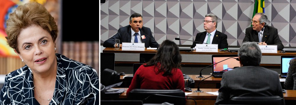 Laudo assinado por três técnicos do Senado Federal e entregue nesta segunda-feira 27 à comissão do impeachment, a pedido da defesa da presidente Dilma Rousseff, rebate denúncia de que ela praticou "pedalada fiscal" com o atraso do repasse de R$ 3,5 bilhões do Tesouro ao Banco do Brasil para o Plano Safra; "Pela análise dos dados, dos documentos e das informações relativos ao Plano Safra, não foi identificado ato comissivo da Exma. Sra. Presidente da República que tenha contribuído direta ou imediatamente para que ocorressem os atrasos nos pagamentos"; documento também aponta que a presidente agiu para liberar créditos suplementares sem o aval do Congresso através de decretos, e que três dos quatro decretos de crédito que são alvos da denúncia eram "incompatíveis" com a meta fiscal (Foto: Gisele Federicce) Laudo assinado por três técnicos do Senado Federal e entregue nesta segunda-feira 27 à comissão do impeachment, a pedido da defesa da presidente Dilma Rousseff, rebate denúncia de que ela praticou "pedalada fiscal" com o atraso do repasse de R$ 3,5 bilhões do Tesouro ao Banco do Brasil para o Plano Safra; "Pela análise dos dados, dos documentos e das informações relativos ao Plano Safra, não foi identificado ato comissivo da Exma. Sra. Presidente da República que tenha contribuído direta ou imediatamente para que ocorressem os atrasos nos pagamentos"; documento também aponta que a presidente agiu para liberar créditos suplementares sem o aval do Congresso através de decretos, e que três dos quatro decretos de crédito que são alvos da denúncia eram "incompatíveis" com a meta fiscal