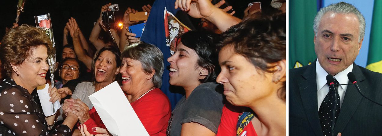 A presidente eleita Dilma Rousseff decidiu viajar ao Nordeste, região que garantiu suas vitórias eleitorais, para denunciar que o governo interino de Michel Temer é "ilegítimo" e "quer impor retrocessos à população"; a previsão é que Dilma faça uma fala na Assembleia Legislativa de João Pessoa (PB), na quarta (15), siga a Salvador (BA), na quinta (16), e termine o roteiro na sexta (17), em Recife (PE); durante os eventos, a presidente alertará a população sobre os projetos do governo provisório, como alterar a CLT com a reforma da Previdência e reduzir programas sociais com os cortes no Orçamento; enquanto isso, Temer chega ao seu primeiro mês na condição de presidente sem realizar qualquer agenda pública, temendo protestos e escrachos