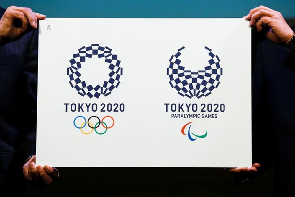 Logo selecionado para Jogos Olímpicos e Paralímpicos Tóquio 2020, visto durante evento no Japão. 25/04/2016 REUTERS/Thomas Peter