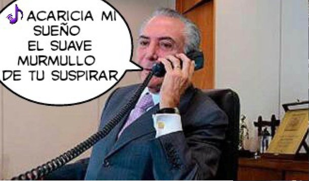 A única ligação que Temer recebeu foi do radialista argentino Jorge Garcia, da rádio El Mundo, de Buenos Aires, que passou um trote em Temer fingindo ser o presidente da Argentina Maurício Macri. Começou pagando mico e segue envergonhando o Brasil. Ouça a grande estreia internacional de Temer