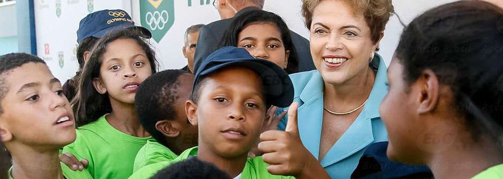 Presidenta Dilma Rousseff durante Comemora��o do Dia Ol�mpico. Foto: Roberto Stuckert Filho/PR
