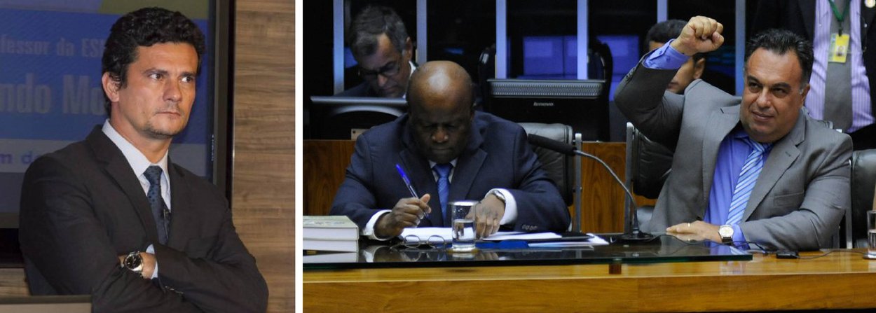 Na sentença agora anulada, Moro fez referência a um gesto de Vargas contra o ex-ministro Joaquim Barbosa, em cerimônia na Câmara, em 2014