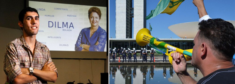 A CPI da Câmara criada para investigar crimes cibernéticos aprovou convites para ouvir o criador do perfil Dilma Bolada, Jeferson Monteiro, e organizadores de movimentos de rua que pedem a saída da presidente Dilma Rousseff (PT); em acordo, os membros da CPI resolveram aprovar convites, porém, se houver recusa de comparecimento, o órgão pode decidir sobre a convocação; o perfil Dilma Bolada, favorável a Dilma, foi alvo de requerimento da oposição, enquanto o PSOL, aliado ao PT, acatou o convite a líderes do Movimento Brasil Livre (MBL) e do Revoltados Online