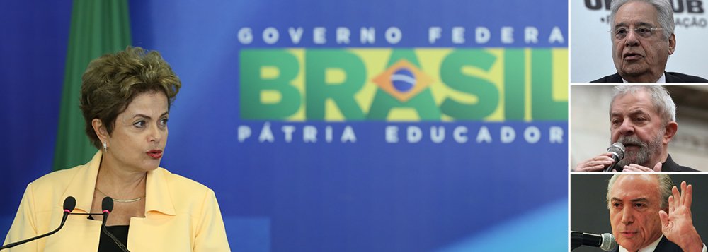 Cientista político destaca a sugestão do empresário Abilio Diniz, de trancar Michel Temer, Lula e Fernando Henrique em um quarto e jogar a chave fora, e comenta: "Neste momento, há uma pessoa capaz de produzir tal situação e, por paradoxal que pareça, ela se chama Dilma Rousseff. Nenhum dos três recusaria chamado da presidente da República para dialogar"