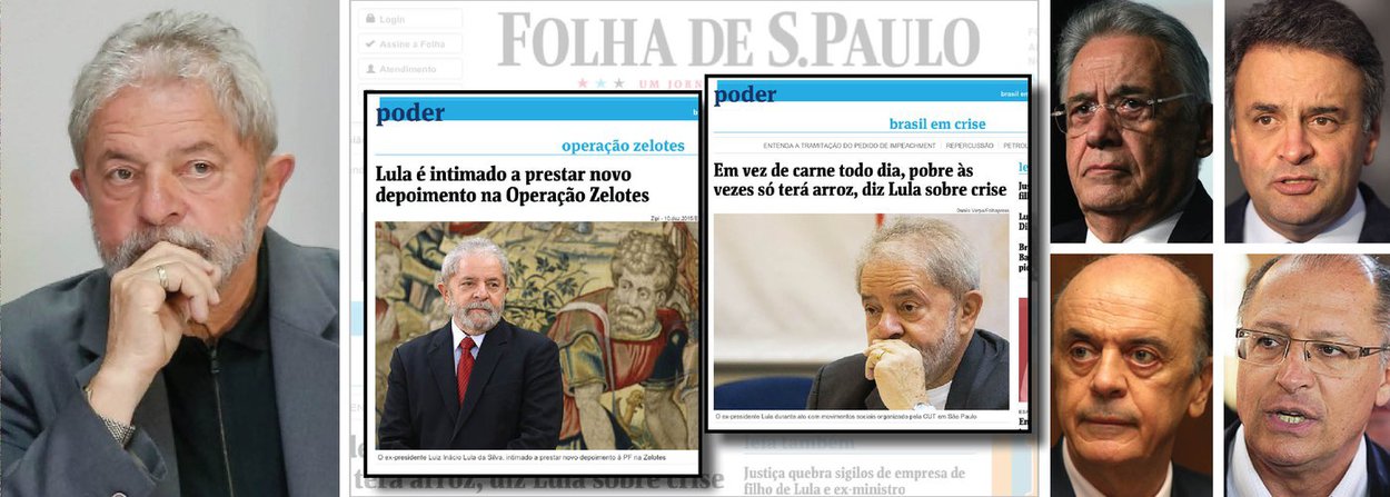 "Normalmente, erra quem pretende acertar. Não é o caso de parte da imprensa brasileira, quando o PT ou o ex-presidente Lula são o centro de suas matérias. Nesses casos, não há qualquer compromisso com a verdade", afirma o deputado Paulo Pimenta (PT-RS); em artigo, ele cita alguns exemplos de "erros" da Folha de S. Paulo em relação a Lula e provoca: "Por outro lado, é difícil recordar algum 'erramos' que diga respeito ao PSDB, Fernando Henrique, Aécio Neves, José Serra ou Geraldo Alckmin. Praticamente não existe. Curiosamente, os equívocos e gafes contra o PSDB são sempre favoráveis, como do tipo 'podemos tirar se achar melhor', sugestão para omitir a informação de que o DNA da corrupção na Petrobrás teve origem no governo FHC"; leia a íntegra
