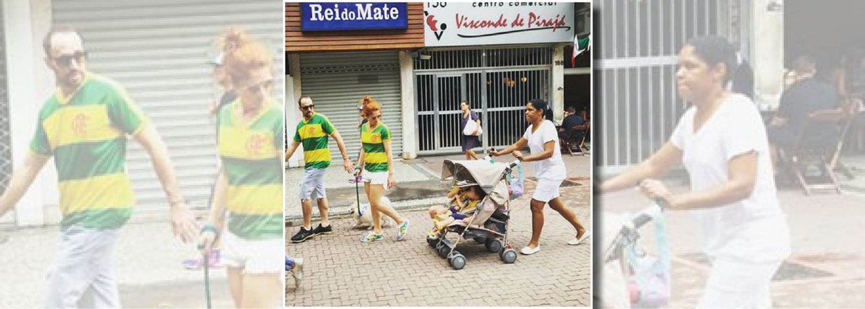 Uma imagem dos protestos no Rio de Janeiro reacendeu a discussão sobre a luta de classes no Brasil; nela, uma babá empurra o carrinho de bebê dos patrões que foram à manifestação; "FORA DILMA! E leve a Princesa Isabel com você!", ironizou o jornalista Leandro Fortes