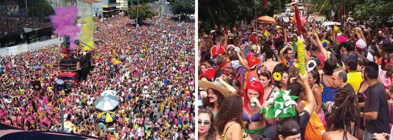 O bloco de carnaval “Então, Brilha”, um dos mais tradicionais de Belo Horizonte, arrastou 40 mil pessoas, o dobro do ano passado, pelas ruas do centro da capital mineira; no tradicional ponto de boemia da cidade e sob um sol forte, corpos não muito vestidos com fantasias criativas mostraram o quanto o belo-horizontino curte a folia de carnaval