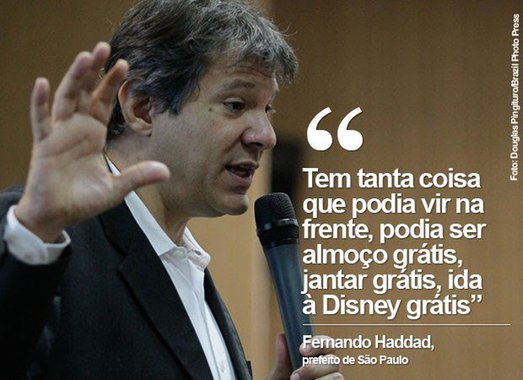 Ignorar e deslegitimar movimentos sociais com esse discurso de ridicularização é algo que se espera de políticos conservadores e intransigentes, como Alckmin, e não de um gestor moderno e inovador que ganha elogios internacionais, toca guitarra e picha pato donald no túnel