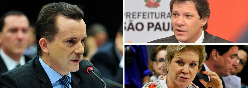 Na pesquisa encomendada pelo PSDB ao Instituto GPP, que projeta tucanos em quarto lugar, Celso Russomanno (PRB) é líder isolado em todos os cenários testados, com índices de intenção de voto que variam de 34,6% a 35,9%; Marta Suplicy (PMDB) fica segundo lugar, com 14,6%; Em terceiro está o prefeito Fernando Haddad (PT), com 9,5%; o candidato do PSDB sairá das prévias marcadas para 28 de fevereiro, na disputa entre o deputado federal Ricardo Tripoli, o vereador Andrea Matarazzo – que tem apoio de Serra e FHC - e o empresário João Doria, aliado do governador Geraldo Alckmin
