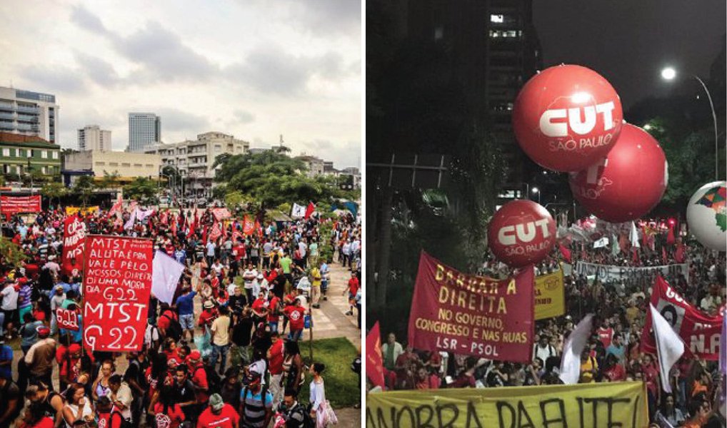 Sempre que necessário, estaremos nas ruas de todo o Brasil para defender a democracia e denunciar o golpe. Atos de resistência são fundamentais na luta contra os conservadores e a retirada de direitos