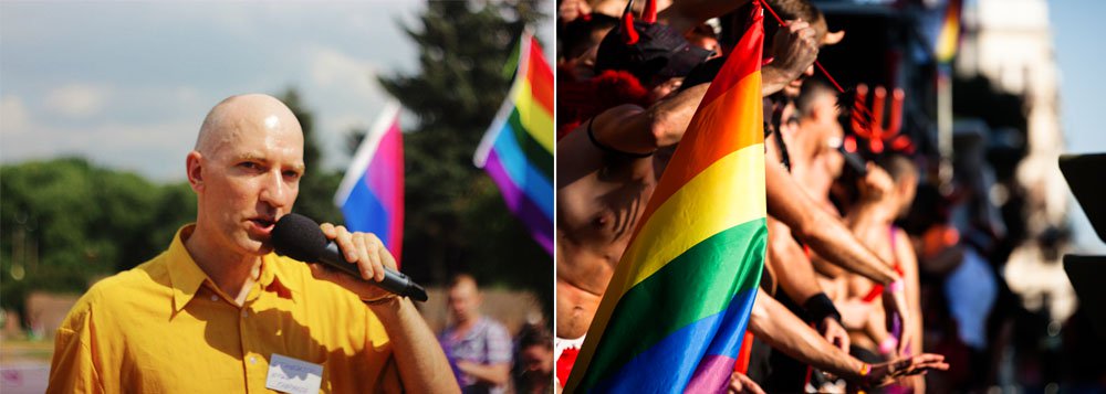 Polícia russa deteve vários ativistas dos direitos gays que tentavam protestar no centro de São Petersburgo; ao mesmo tempo, ocorria a festividade nacional dos paraquedistas russos, conhecidos pela aversão às minorias; "Nós estamos na Rússia e não na América. Deixe-os ser o que eles quiserem na América e não na Rússia", disse o paraquedista o Alexander Fadeyev, que tentou rasgar um cartaz das mãos de manifestantes; segundo uma pesquisa, 37% dos russos acredita que a homossexualidade é uma doença que deve ser curada