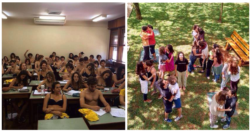 Fotos feitas por alunos do Colégio Santa Cruz, em São Paulo, repercutem nas redes como se tivessem sido tiradas em "aulas práticas" de sem-vergonhice