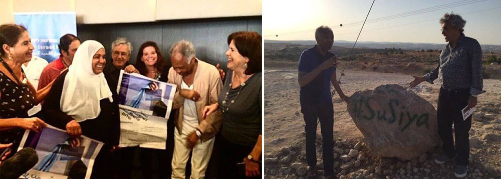 Após apresentação em Tel Aviv, que gerou protestos pelo mundo, Caetano Veloso criticou o governo Israelense, depois de ter visitado um assentamento na Cisjordânia: "Eu queria falar uma coisa mais clara. Acho inaceitável a ocupação, mas sou só um brasileiro, visitante, cantor. Esse é um problema dos israelenses"