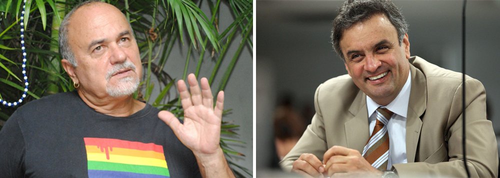 Depois do anúncio, o fundador do Grupo Gay da Bahia, Luiz Mott, publicou no Facebook uma carta que enviou ao tucano com uma lista de 12 reivindicações do movimento LGBT; ele diz que Aécio Neves é "simpatizante e aliado à cidadania LGBT" e lembra que em 2007 o presidenciável recebeu o Troféu Oscar Gay em reconhecimento por ter implementado o Centro de Referência Homossexual de Belo Horizonte, e por ter declarado que não se opunha à união civil gay