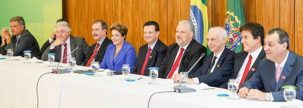 Brasília - DF, 05/11/2014. Presidenta Dilma Rousseff durante  encontro com Lideranças do Partido Social Democrático (PSD) no Palácio do Planalto. Foto: Roberto Stuckert Filho/PR