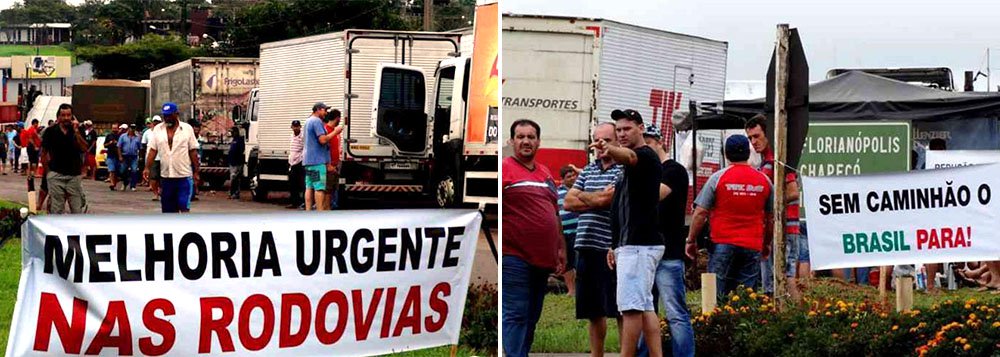 Polícia Rodoviária Federal (PRF) informou que nesta segunda-feira, 23, caminhoneiros fazem protestos em diversas rodovias federais do país, contra aumento no preço de combustíveis; manifestações já ocorrem no Mato Grosso, em Minas Gerais, no Paraná, em Santa Catarina e no Rio Grande do Sul