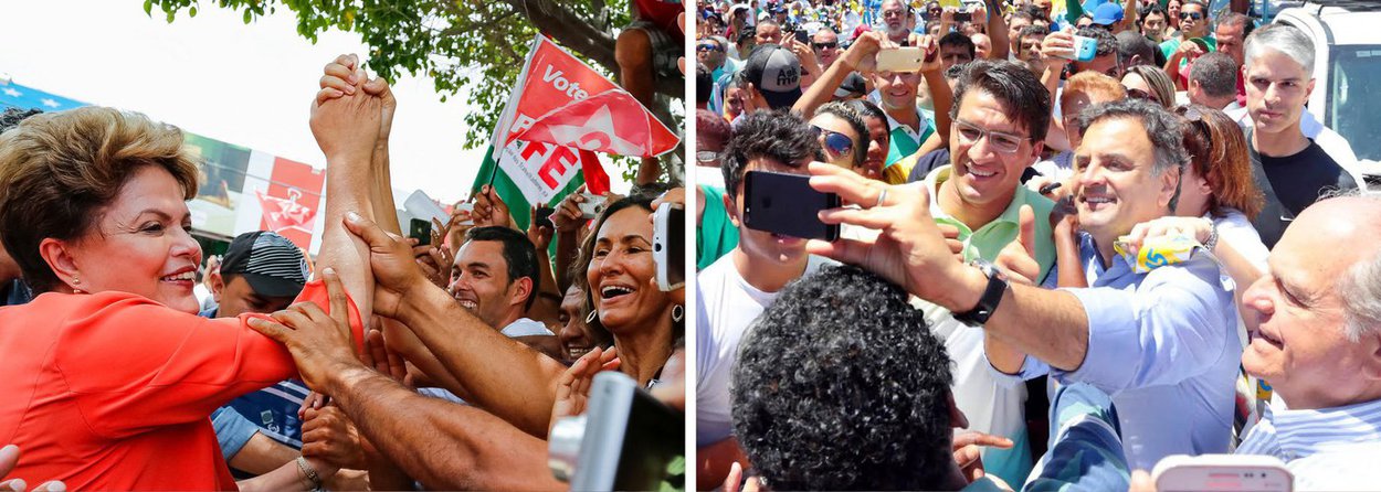 A petista tem agora 59% das intenções de voto no Estado, enquanto o tucano aparece com 41%; em São Paulo o tucano tem vantagem, enquanto em Minas a disputa está empatada