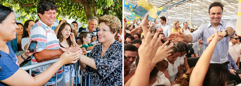 É o que revela a pesquisa DataTempo/CP2; segundo o levantamento, a presidente Dilma Rousseff (PT) lidera a corrida presidencial em Minas Gerias, com 36,1%, seguida por Aécio Neves (PSDB), com 26,5%; no levantamento anterior, a petista tinha 33,8%, e o tucano, 41,2%; a presidenciável pelo PSB, Marina Silva, aparece na terceira posição, com 20,5%