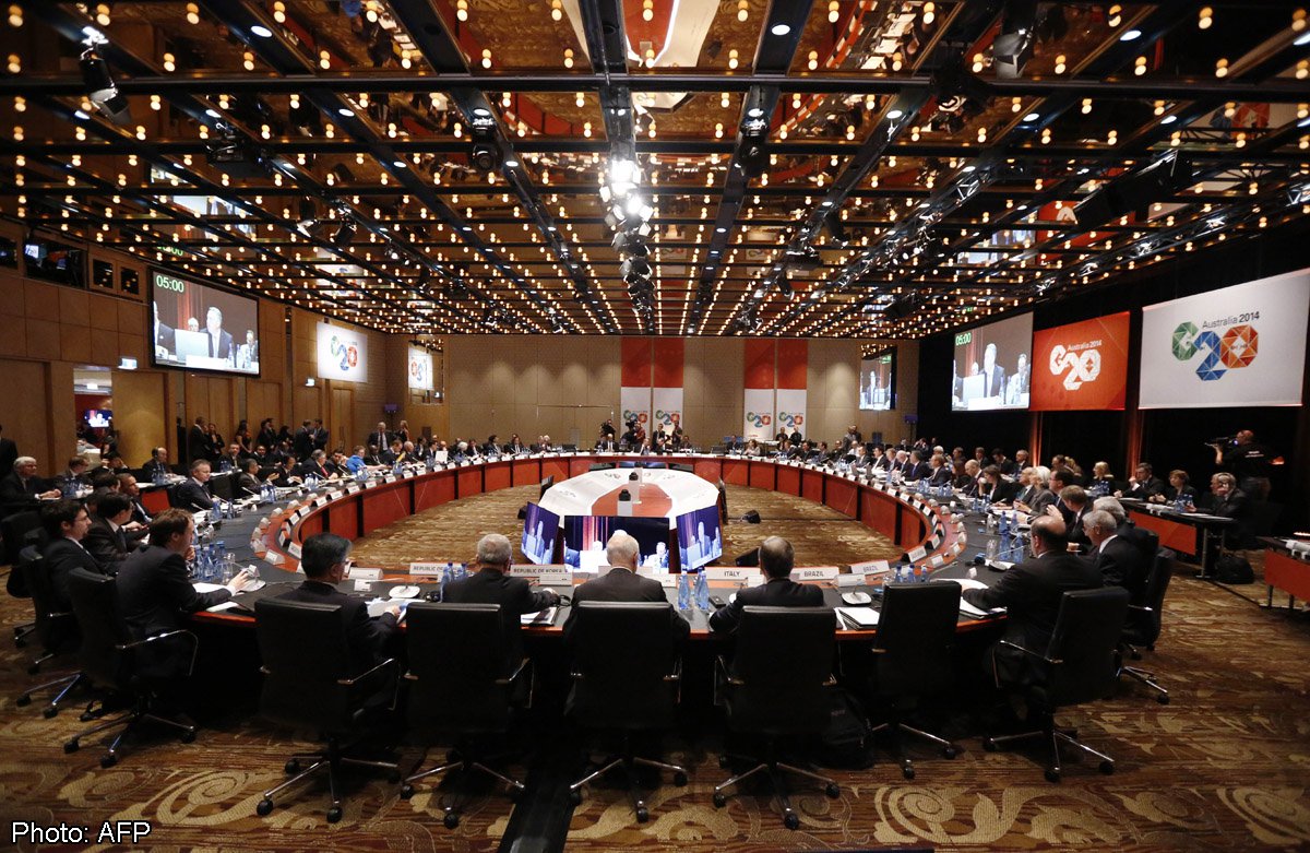 G20 Finance Ministers and Central Bank Governors begin their annual meeting in Sydney on February 22, 2014. G20 host Australia on February 22 urged better advance notice of policy changes by central banks to avoid shockwaves for emerging economies at a me