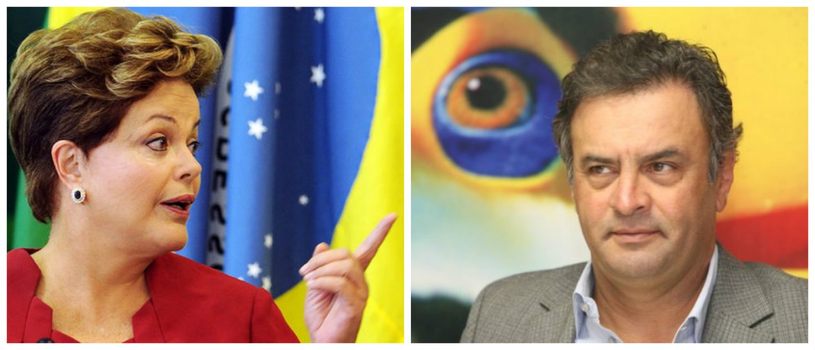Dilma Rousseff (PT) conta com 31,6%, ante 32,2% das intenções de voto na pesquisa anterior; já Aécio Neves (PSDB) tem 21,1%, leve queda ante 21,5% no levantamento realizado em junho; Eduardo Campos (PSB), também caiu, de 7,5% para 7,2%; assim como o Datafolha da última quinta-feira, pela primeira vez, em caso de 2° turno, a presidente e o senador tucano teriam situação de empate técnico, com 36,3% dos votos contra 36,2%