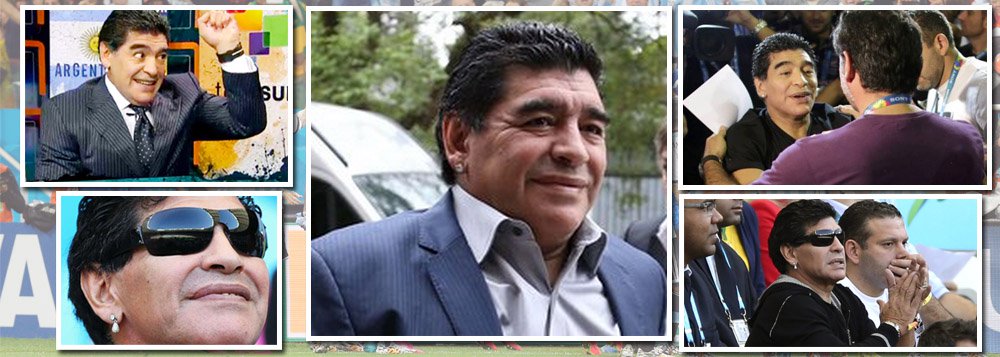 Celebridade mais controvertida do planeta, adorado e odiado, Diego Maradona marca mais um gol ao fazer análise resumida, mas profunda sobre a Copa do Mundo no Brasil; "Parecia que teríamos de comprar uma arma ao desembarcar por aqui", disse o ex-jogador que os argentinos cantam como "melhor que Pelé"; em seu programa De Zurda (de esquerda) na Telesur, da Venezuela, ídolo fez referência à campanha de descrédito enfrentada pelo País antes da competição; "O que se pintava lá fora é que seria um caos", definiu ele; Pelé, por seu lado, ainda não falou; ele saiu da cena da Copa desde a terça-feira 8; pouco antes da derrota da Seleção por 7 a 1 frente a Alemanha, seu filho Edinho foi preso, em Santos, condenado a 33 anos de prisão; devastado, rei terá de ser forte