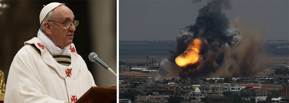 Em véspera de Natal, papa Francisco ressaltou conflito entre Israel e Gaza