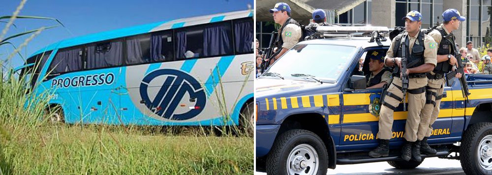 41 passageiros de um ônibus que fazia a linha Recife/Aracaju foram assaltados no município de São Sebastião, em Alagoas, na madrugada desta quarta-feira (12). O ônibus foi interceptado por quatro homens armados