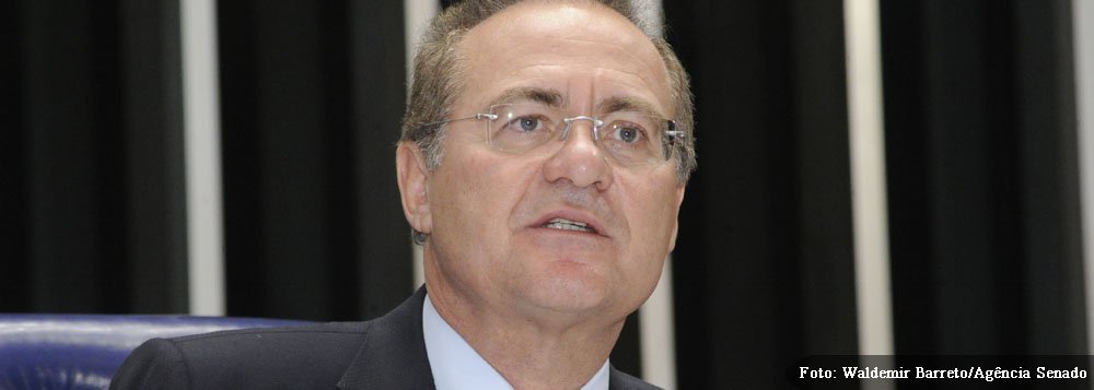 Presidente da sessão, senador Renan Calheiros (PMDB-AL)