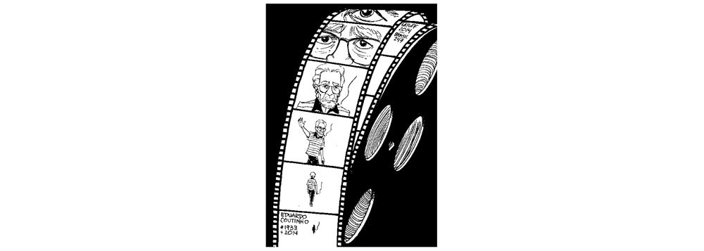 Cartunista retrata a despedida de um dos maiores cineastas do País, Eduardo Coutinho, o artista que retratou o povo brasileiro