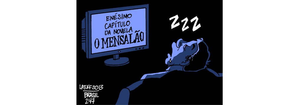 Nesta quarta (13), mais um capítulo do longo julgamento da Ação Penal 470 foi escrito - o da definição das primeiras prisões; mas ainda não acabou: em 2014, serão julgados os embargos infringentes; ainda há paciência para uma novela tão longa? pela charge de Carlos Latuff, não