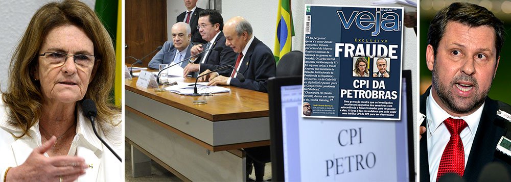A Petrobras, comandada por Graça Foster, minimizou a denúncia da revista Veja do último fim de semana, sobre uma "farsa" na CPI que investiga negócios da estatal; em nota, a empresa afirma que, sim, preparou executivos e ex-executivos para seus depoimentos na comissão; "assim como toda grande corporação, a Petrobras garante apoio a seus executivos, e ex-executivos, preparando-os, quando necessário, com simulações de perguntas e respostas, para melhor atender aos diferentes públicos, seja em eventos técnicos, audiências públicas, entrevistas com a imprensa, e, no caso em questão, as CPI e CPMI"; o deputado Carlos Sampaio viu diversos crimes na iniciativa da Petrobras
