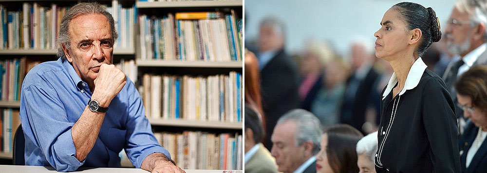 Segundo o colunista Janio de Freitas, ao demorar para anunciar seu apoio a Aécio Neves (PSDB), Marina Silva “instalou a implosão em dois partidos”: “proporcionou tempo para que uma ala do PSB, com o estandarte da viúva de Eduardo Campos, articulasse o abandono da linha tradicional do partido, de centro-esquerda”, e um racha de parte da Rede, que considerou a adesão "grave erro" e contrária ao projeto original