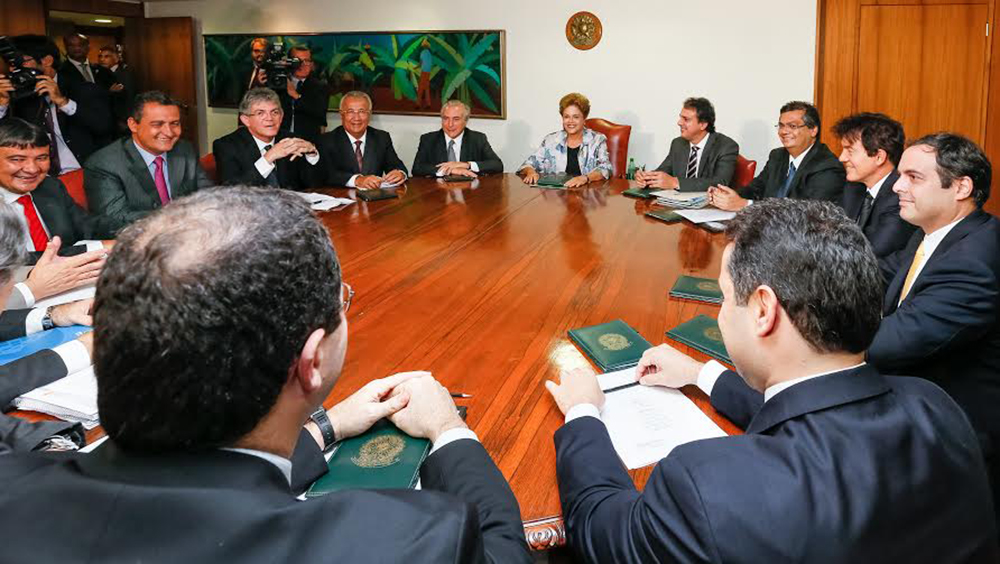 Brasília - DF, 25/03/2015. Presidenta Dilma Rousseff recebe Governadores do Nordeste. Foto: Roberto Stuckert Filho/PR.