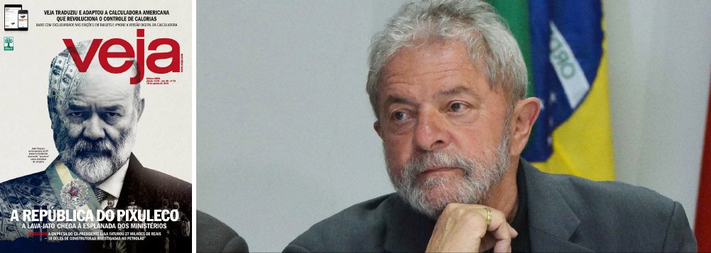 Embora não seja oficialmente investigado pela Operação Lava Jato, o ex-presidente Lula já vem sendo tratado como tal; edição deste fim de semana da revista Veja quebra o sigilo bancário da empresa LILS, responsável pelas palestras de Lula; de acordo com a revista, os dados fazem parte de um relatório do Coaf, em poder da Polícia Federal e da força-tarefa paranaense; nos últimos anos, a empresa de Lula faturou R$ 27 milhões, dos quais cerca de R$ 10 milhões foram pagos por construtoras citadas na Lava Jato; reportagem também aponta até mesmo quanto Lula transferiu a seus filhos, como Lurian, Luis Claudio e Sandro; ontem, o jornal Estado de S. Paulo divulgou um grampo de uma conversa entre Lula e Alexandrino Alencar; hoje, Veja vazou seu sigilo bancário; e amanhã?