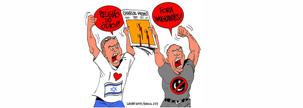 Carlos Latuff antecipa os efeitos do atentado à sede do Charlie Hebdo: o avanço da islamofobia e da xenofobia na Europa